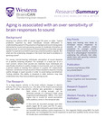 Aging is associated with an over-sensitivity of brain responses to sounds by BrainsCAN, Western University; Björn Herrmann; Burkhard Maess; and Ingrid S. Johnsrude