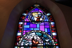 Detail, St. Frances Receiving the Stigmata, from The Life of St. Frances or F.B. Taylor Memorial Window by Christopher Wallis and Geri Binks