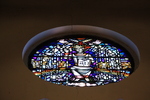 Christ from the Book of Revelations or O.M.T. and A.E. Fuller Memorial Window, from West Window by Christopher Wallis and Geri Binks