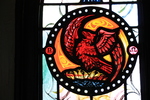 Detail, Eagle, from the Laurie Chess-Coumans Memorial Windows by Christopher Wallis