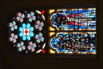 Transom Window and The Resurrection or Smith Memorial Window and The Crucifixion or M. Hiscocks Memorial Window