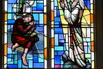 Detail, E. Jones Memorial Windows or Jacob’s Dream and Moses Receiving the Ten Commandments by Christopher Wallis