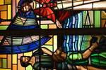 Detail 1, Disciples and Christ from Fishermen of Galilee or Wismer Memorial Window by Christopher Wallis