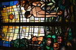 Detail 2, Creation or the Waters Memorial Window by Christopher Wallis