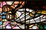 Detail, Christ and John from Baptized by John or the Edwards and Hueston Memorial Windows by Christopher Wallis and Edwards Glass