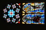 E. Jones Memorial Windows or Jacob’s Dream and Moses Receiving the Ten Commandments with Foliated Window