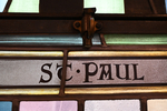Detail, Inscription from the Church window by Christopher Wallis