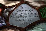Detail, Inscription from the Resurrection window by Christopher Wallis
