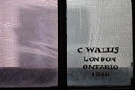 Detail, Signature from the Church window by Christopher Wallis