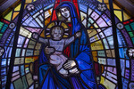 Detail, Madonna and Child from The Virgin and Child or Kennedy Memorial Window by Christopher Wallis