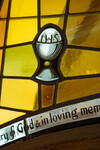 Detail, Chalice and Paten from The Good Shepherd Window or Foreman Memorial Window by Christopher Wallis