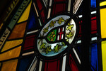Detail, Coat of Arms of the Flag of the Lieutenant Governor of Ontario from The Lord is My Shepherd Window or Lawson Memorial Window by Christopher Wallis