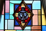 Detail, View 1 of Icon of Anchor, from M.E. Taylor Memorial Window by Christopher Wallis