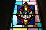 Detail, Icon of Dove of the Holy Spirit, from M.E. Taylor Memorial Window by Christopher Wallis