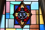 Detail, View 2 of Icon of Anchor, from M.E. Taylor Memorial Window by Christopher Wallis