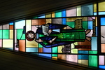 Detail, Centre Zone from Saint Mark: Martyr, Evangelist or Centennial Window by Christopher Wallis
