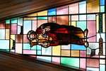 Detail, Peter from St. Peter or W.J. Robinson Memorial window by Christopher Wallis