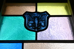 Detail 3, Dove from Isaac and Rebecca or D. and M. Bacon Memorial Window by Christopher Wallis