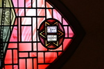 Detail 2, Star of David and Ten Commandments from Paul as Martyr by Christopher Wallis, Geri Binks, TIm Kelly, and Hopkins Glass