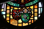Detail, Coat of Arms of the Diocese of Huron and Bishop Cronyn from Historic Heraldic Window by Christopher Wallis