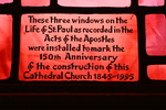 Detail, 150th Dedication Inscription, from Paul as Saint by Christopher Wallis