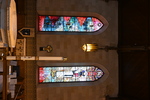 View of Paul as Apostle and Paul as Saint by Christopher Wallis, Geri Binks, Tim Kelly, and Hopkins Glass Clyde Steeves