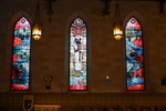 View of Paul as Apostle, Paul as Saint, and Paul as Martyr by Christopher Wallis, Geri Binks, Tim Kelly, and Hopkins Glass Clyde Steeves