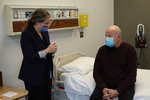 Doctor speaking to patient. by Clinical Neurological Sciences, Schulich School of Medicine and Dentistry
