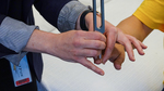 sensory exam: testing vibration hand