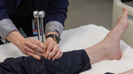 sensory exam: testing vibration knee