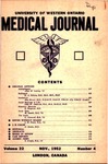 UWOMJ Volume 22, Number 4, November 1952 by Western University