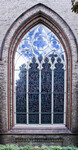 Exterior View, War Memorial Window by Meikle Stained Glass Studio Toronto
