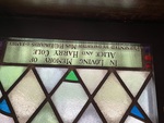 Detail, Inscription from Cole Memorial Window