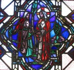 Detail, Christ Healing the Leper from Christ Healing the Sick and Poor Window by Yvonne Williams and Esther Johnson