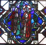 Christ Healing the Sick and Poor, or Dr. Robert Bruce Wells MD Memorial Window by Yvonne Williams and Esther Johnson