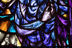 Detial, Aquila and Hand of Priscilla, from Priscilla Window or Women's Auxiliary Memorial Window, View 2 by Yvonne Williams
