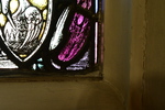Detail, Signature from Right Lancet of Soldier’s Window or Signalman Henry Tree Memorial Window by Smiths Ramsdale
