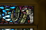 Detail, Lower Inscription from Right Lancet of Soldier’s Window or Signalman Henry Tree Memorial Window by Smiths Ramsdale