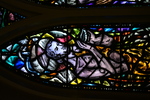 Detail, John the Baptist from Left Lancet of The Baptism of Christ or Rev. Canon Sextus K. Stile’s Window by Yvonne Williams