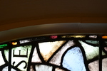 Detail, Signature from The Albert and Julia Moffitt Memorial Window by Yvonne Williams