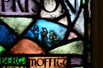 Detail, Showing Cracked Glass from The Albert and Julia Moffitt Memorial Window by Yvonne Williams