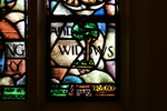 Detail, Inscription from Right Lancet of The James and Mary Brydson Memorial Window by Yvonne Williams