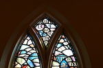 Detail, Inscription from Upper Light of The James and Mary Brydson Memorial Window by Yvonne Williams