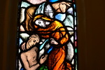 Detail, St. Francis and Poor Man from Martha Amelia Stiles Memorial Window or St. Francis of Assisi Tending to the Poor