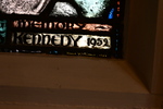 Detail, Signature from Agnes Kennedy Memorial Window or St. Francis of Assisi Preaching to the Birds