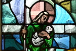 Detail, Good Shepherd from the Good Shepherd Window by Yvonne Williams